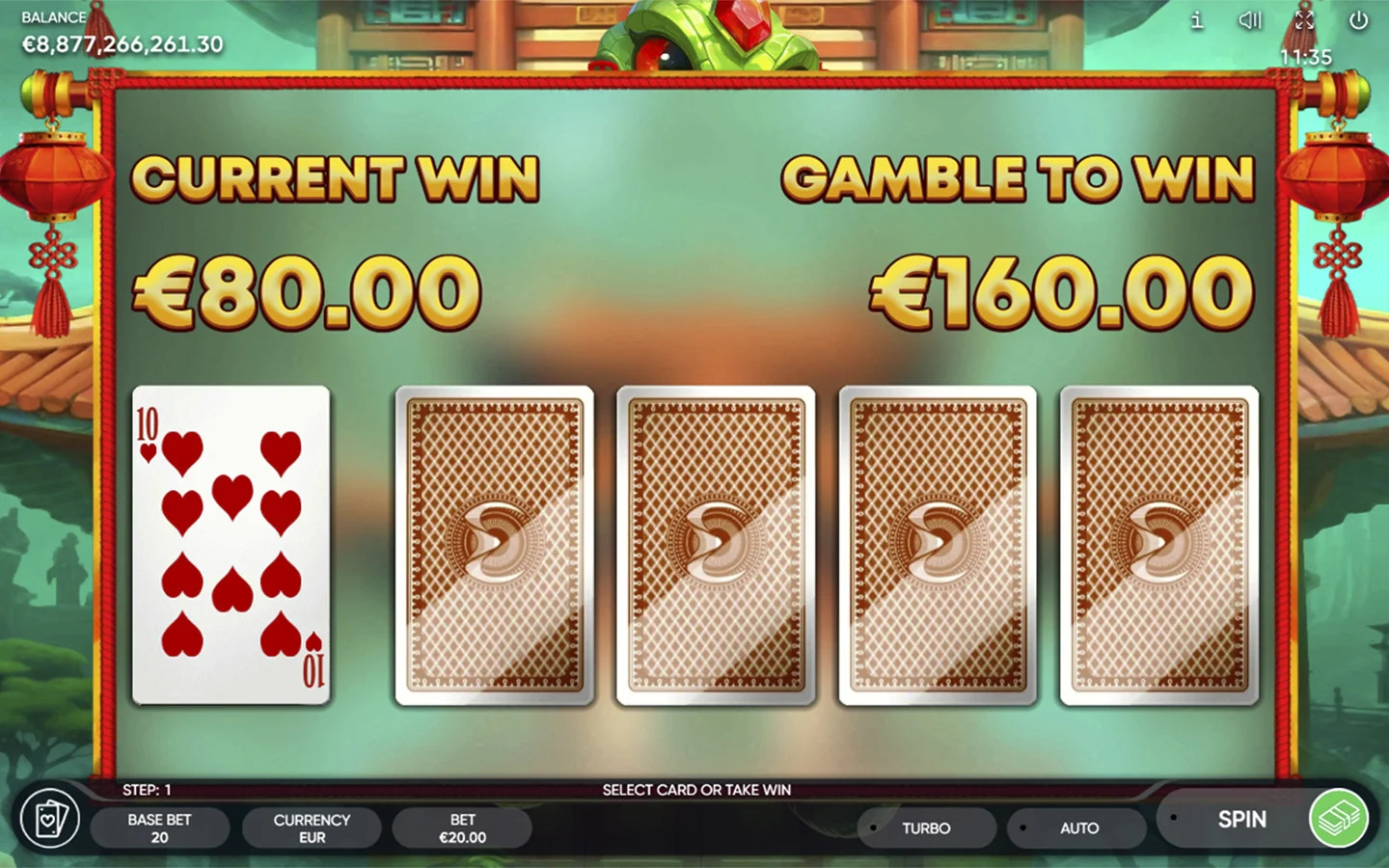 Fortune Snake — juego de riesgo en la interfaz